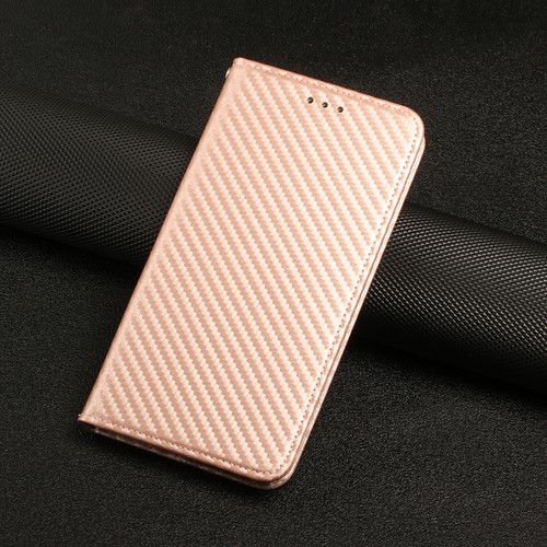Para LG K22 K52 Stylo 6 7 Velvet Pure Color Carbon Fiber Flip Phone Case + Strap - Imagen 55 de 55