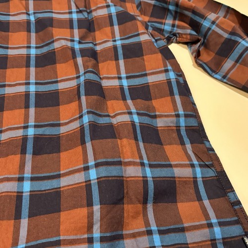 JDC Jeans Hemd kariert Größe S orange braun blau 100% Baumwolle - Bild 10 von 11