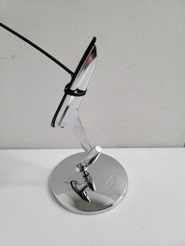 1960's Era Chevy II 300 Chrome Round Side Mirror w/ Hardware Clean Emblem - Picture 10 of 16
