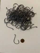 100 Circle Hooks,  7/0 Octopus Fishing Circle Hooks, Black