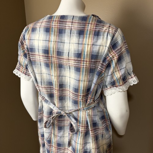 Camisa de maternidad vintage de manga corta Sears para mujer 12 (mediana/LRG) tradwife ojales - Imagen 7 de 12