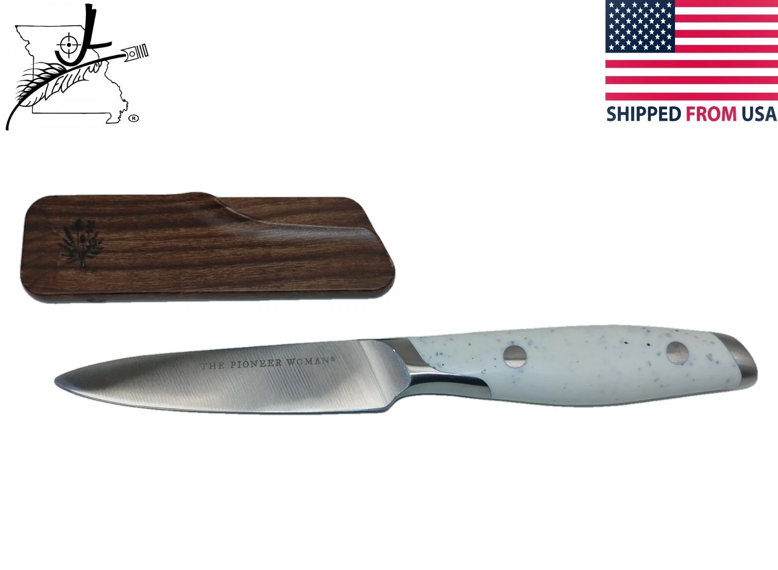 The Pioneer Woman 3.5" Paring Knife Linen Speckle Full Tang Stainless Steel
Opens in a new window or