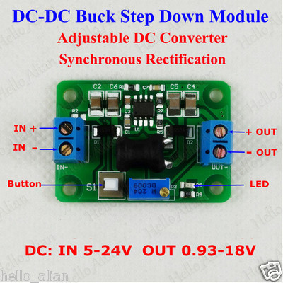 10pc/Lots Mini COURANT CONTINU-DC 12-24 V à 5 V 3 A réglable Step Down Module Buck Converter 10pc/Lots Mini COURANT CONTINU-DC 12-24 V à 5 V 3 A réglable Step Down Module Buck Converter