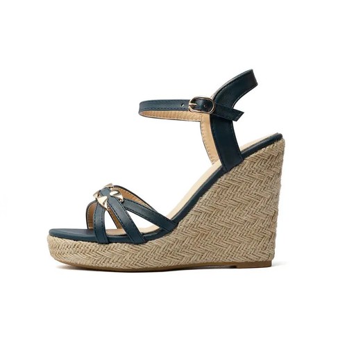 Sandalias de Tacón de Cuña Talla Grande Amarillas Unisex Drag Queen LGBTQ Dama Zapatos 40-50 - Imagen 61 de 63