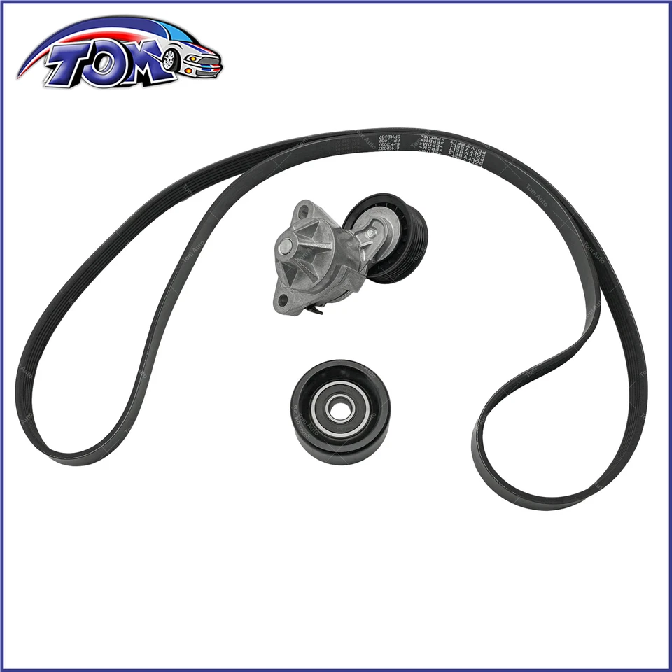 Kit de componentes de transmisión por correa Serpentine para Chevrolet Corvette 1997-2004 Foto 3 de 4