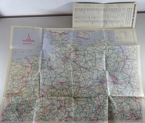 Straßenkarte Magirus Deutz 1950er Jahre - Bild 3 von 3