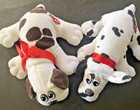 Tonka plush 1980s vintage Pound Puppies 7 in lot of 2 stuffed animal dog Spotted