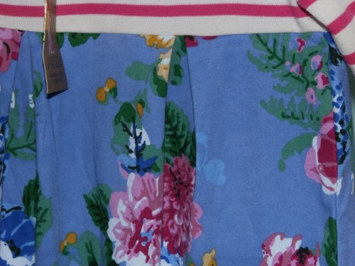 Joules Hayley Dress Girl SZ 11 12 152CM Pink Blue Floral Stripes Cotton Knit New - Picture 2 of 6