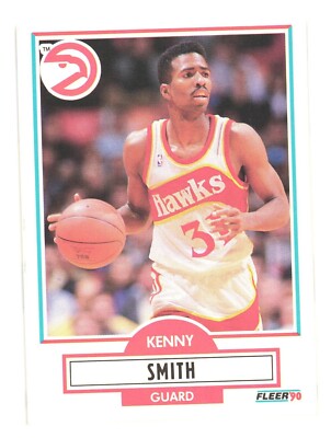 1990-91 Fleer NBA Basketball Atlanta Hawks Kenny Smith
