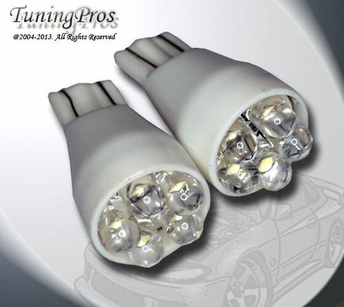 (1 Pair) Set of 2 pcs Parking Light T15 Wedge 5 White LED Light Bulbs 916 - Picture 2 of 3