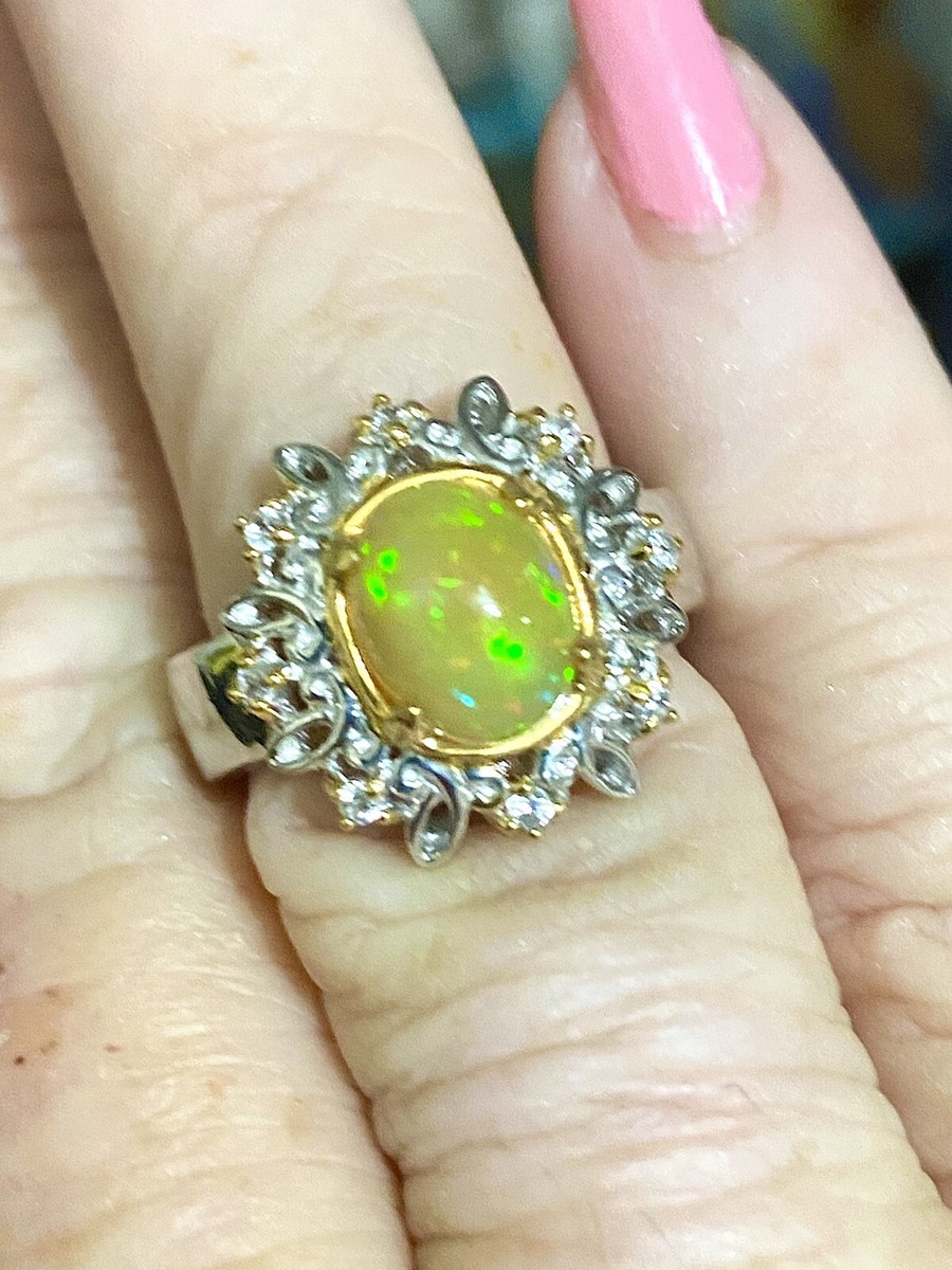 MICHAEL VALITUTTI GEMS EN VOGUE NH RING Sterling Sz5 genuine Opal eBay