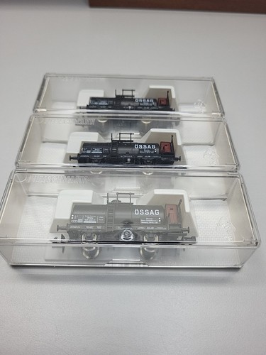 (3) Fleischmann N 8434K Deutsche Bahn OSSAG tank W/ Brakeman Cab FACTORY NEW - Picture 14 of 17