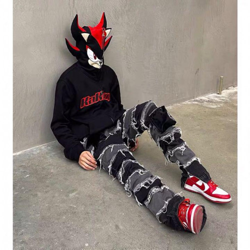 Kakazzy American Sonic Hoodie mit durchgehendem Reißverschluss - Bild 5 von 10