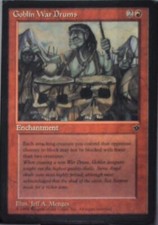 Goblin War Drums (Menges) - Fallen Empires: #58d, Magic: The Gathering Nm R125