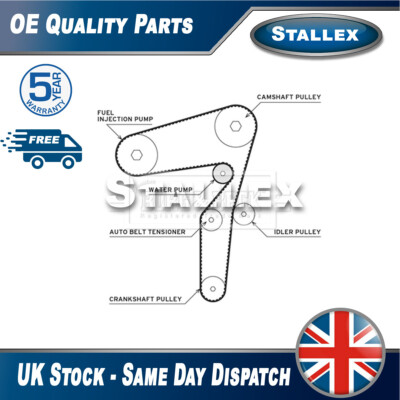 Fits Vauxhall Saab + Other Models Timing Cam Belt Kit + Water Pump Stallex