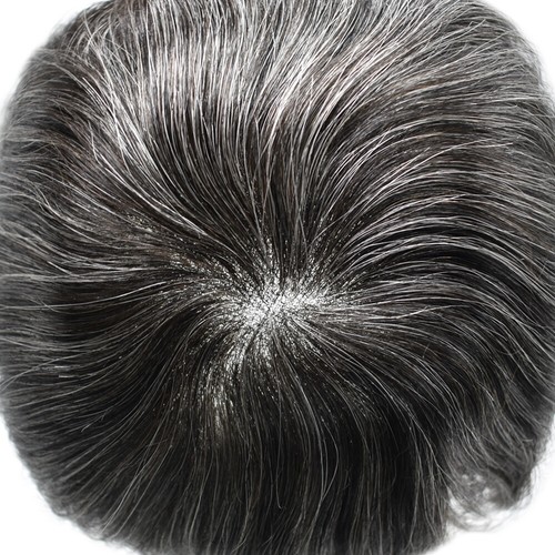 Herren Toupet Haarteil Schweizer Geschweißt Mono Lace Perücke für Männer Haarsystem Ersatz - Bild 4 von 50