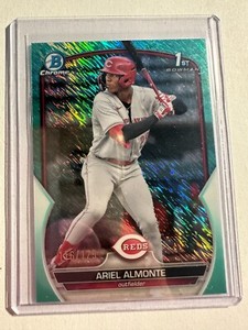 K123,751 - 2023 Bowman Chrome Prospects Aqua Shimmer #BCP78 Ariel Almonte #/125