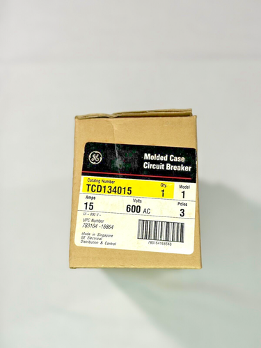 3PCS / GE TCD134015 15AMP HI-BREAK 3Pole - Circuit Breaker *New Original Box* - Picture 4 of 7