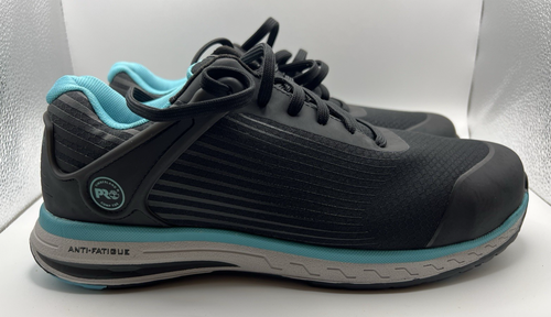 Timberland Pro® Composite Safety Toe Women's Shoes 9.5 DRIVETRAIN Black Blue New - Picture 2 of 12