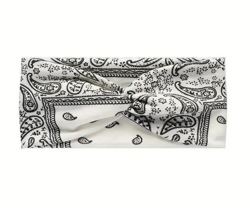 Womens Paisley Running Yoga  Bandana Wide Knotted Headband Hair Band Tie  1001 - Picture 34 of 83