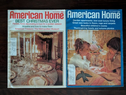 Lot 10 AMERICAN HOME 1969 magazine COMPLETE YEAR-Christmas-RECIPES-Met Museum - Picture 4 of 7