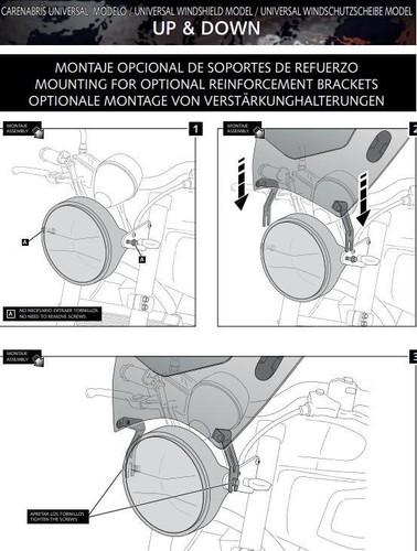 Pantalla Ajustable Puig Up & Down Transparente Yamaha MT-01 2005 - 2013 - Imagen 6 de 10