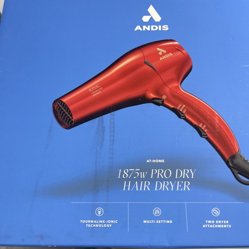 Andis Pro Dry Tourmaline Ionic Ceramic 1875W Hair Dryer - Red 40102302909 | eBay Andis Pro Dry Tourmaline Ionic Ceramic 1875W Hair Dryer - Red 40102302909 | eBay