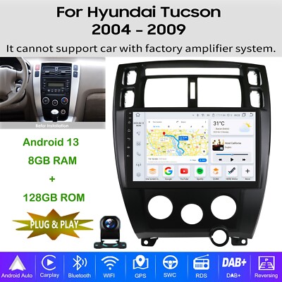 10.1'' 8-Kern 128GB Android 13 CarPlay Autoradio GPS Navi wifi Für Hyundai Tucson
