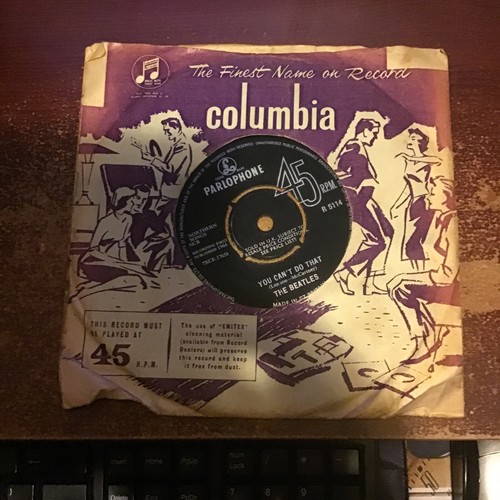 PARLAPHONE CANT BUY ME LOVE 7" VINYL BEATLES BIRTHDAY CHRISTMAS CHARITY RH114 - Picture 2 of 2