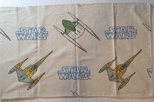 Federa standard vintage Star Wars 100% cotone flanella made in USA Lucas Film - Foto 3 di 4