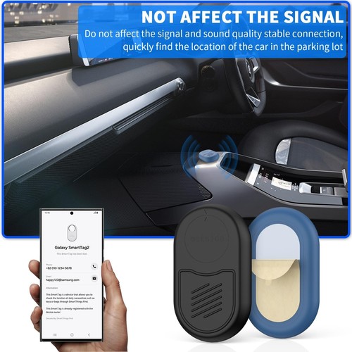2 Pack Case for Samsung Galaxy SmartTag2, with 3M Adhesive Sticker Full Prote... - Picture 4 of 6