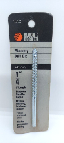 Black & Decker 1/4" Steinbohrer 16702 Neu