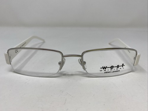 West Original Italy 99364 C.3 56-20-135 Silver/White Eyeglasses Frame “Y10 - Picture 1 of 8