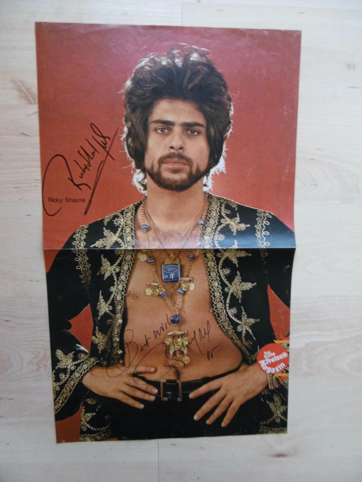 Ricky Shayne Autogramm signed 26x44 cm Poster gefaltet - Bild 1 von 1