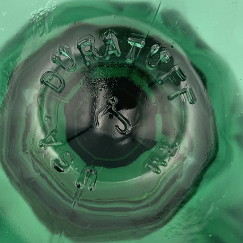 Duratuff dark green mid century Libbey stemware drinking glass - Picture 5 of 5
