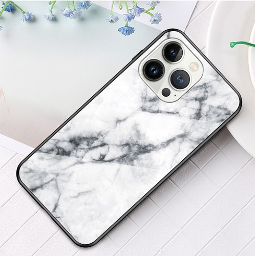 For iPhone 14 Pro/14 Pro Max Luxury Tempered Glass Case+Anti-Spy Screen Film - Picture 17 of 22