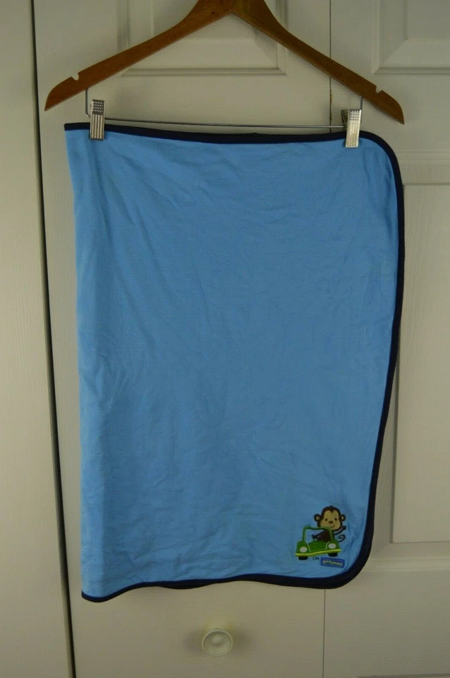 Just One Year by Carter's I'm Going Places Mono en Coche Manta Bebé Azul Verde Foto 2 de 4