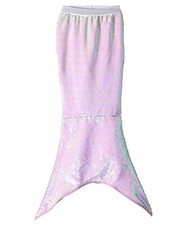 203 Shade Critters Girl's Pink Sequined One-Piece Mermaid Tail Swimsuit Size L