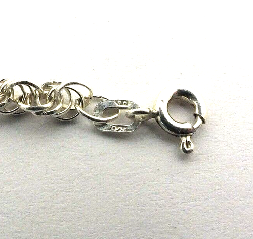 Unisexe, Hommes/Femmes 925 Argent Traditionnel Style 50.8cm Chaîne Corde - Bild 7 von 8