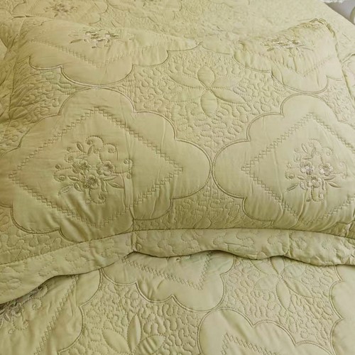 Juego de colcha ligera acolchada bordada floral de 3 piezas - Imagen 66 de 101