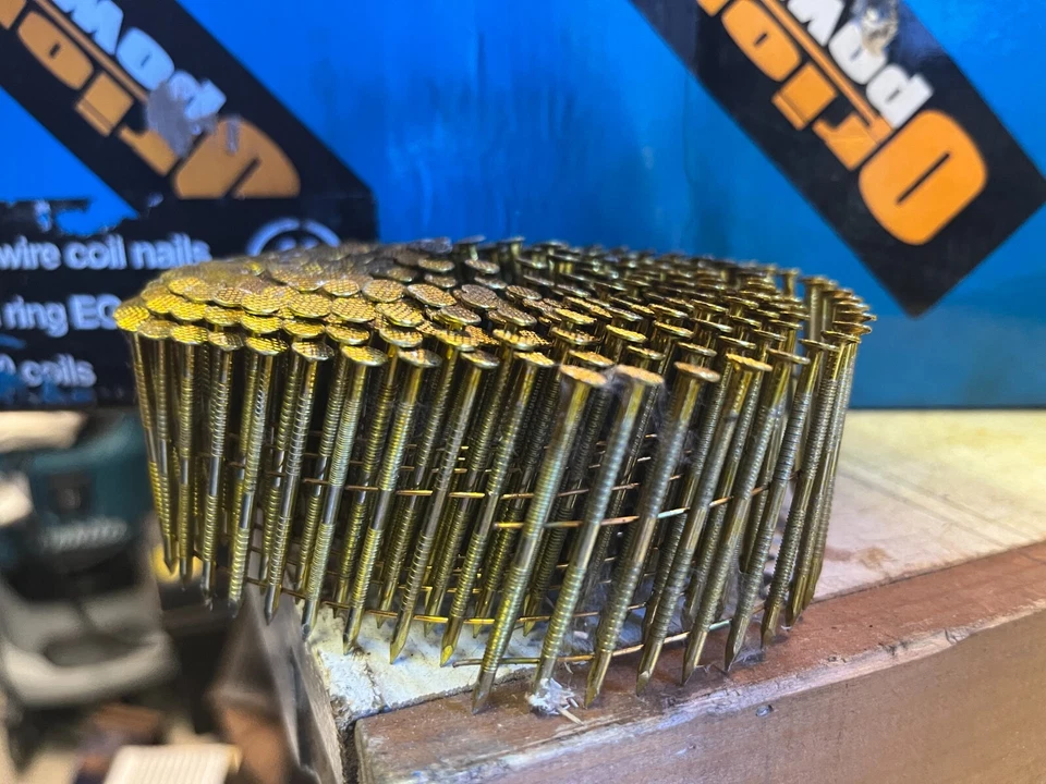 ORION Coil Nails-1 Roll - 15 Deg Wire Collated Flat Wound Coil Nails .45mm Lg x 2.1mm