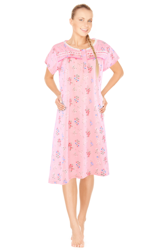 JEFFRICO Nightgowns For Women Short Sleeve Soft Sleepwear Comfy Nightshirts 822 - Picture 5 of 32