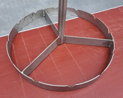 Wurstgehänge Fleischkarussell Edelstahl Rohrbahnhaken 2 Ringe Gehänge Metzger - Bild 2 von 5