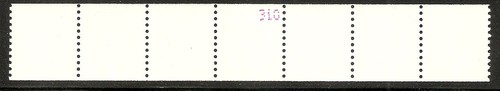 US Scott 3769 (10c) NY Library Lion PNC strip of 7, plate # S11111, # on # - Picture 2 of 2