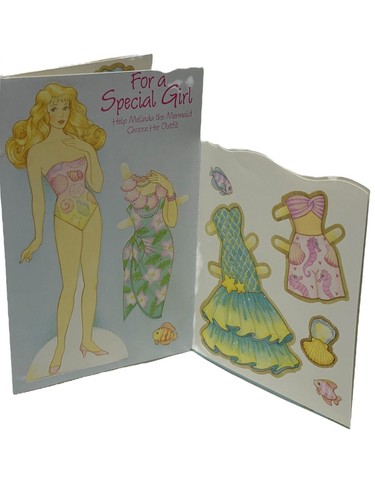 (6) Vintage To a Sweet Little Girl Paper Doll Greeting Cards Lot - Picture 19 of 24