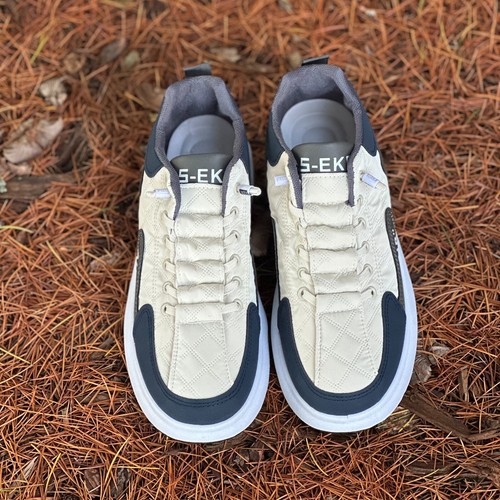 Men's Walking Casual Outdoor white Shoes Workout Cross Sneakers - Picture 2 of 9