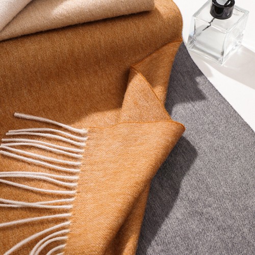Lady 100% Wool Scarf Wrap Shawl Cape Winter Warm Tassel Gradient Soft Casual New - Bild 3 von 20