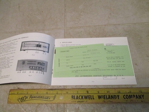 Reproductor de cartuchos estéreo de 4 canales JVC $ed-1203 manual de instrucciones de colección - Imagen 2 de 3