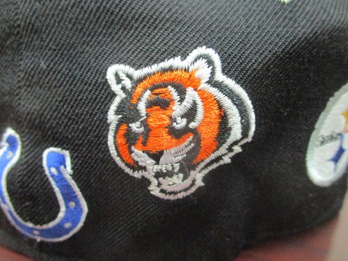 Reebok AFC Team Logos Mütze Kappe nicht verstellbar schwarz 7 3/8 NFL bestickt Football Herren - Bild 13 von 24