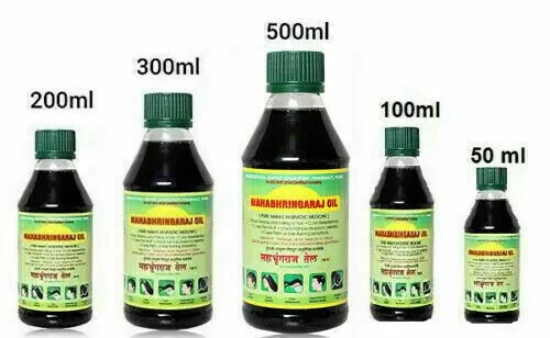Maha Bhringraj Hair Oil Brahmi Amla Hair Growth Oil MahaBhringraj Scalp Masaging - Picture 1 of 5
